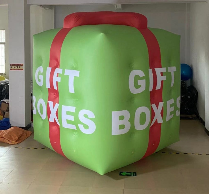 Giant 8ft inflatable Gift box: