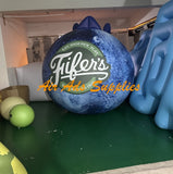 Giant Inflatable Blueberry Balloon, 8ft Flying Felium Balloon, Free Custom Logo Display, Farm Market Advertisement