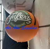 Giant 8ft Peach Advertising Balloon, Inflatable Fruit Display with Custom Logo, Commercial Promotional Decoration