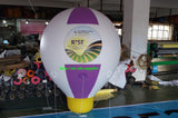 Air-Ads 6.5ft (2 Meter) Inflatable Hot Air Balloon Replica; Holiday Helium Balloons; Free Logo