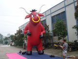 26ft (8M) Inflatable Advertising Giant Monsters Angry Red Bull -Strong 0.4PVC; Not Incl. Blower