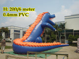 20ft 6M Inflatable Promotional Advertising Cartoon Giant Dinosaur; Not Incl. blower