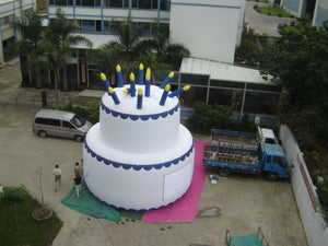 26'ft 8M Inflatable Promotion Advertising Anniversary Celebration Birthday Cake; NO Blower