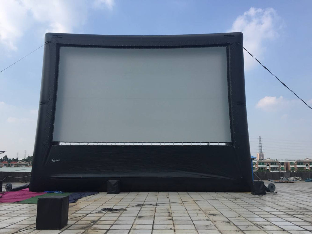 30 FT Inflatable Movie Screen No Wrinkle Commercial Business Backyard Home Cinema Strong Durable; NO Blower