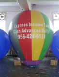 Air-Ads 13FT (4M) Inflatable Hot Air Balloon Replica; Celebration Party Giant Balloons; Free Logo Print