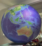 10ft (3 Meters) Giant Inflatable Globe Map World Balloon Exquisite Print Globe Balloon/Free Logo (PVC)