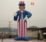 26ft (8M) Giant Inflatable Uncle Sam for Promotion, Holiday, US Memorial Day; Not Incl. Blower