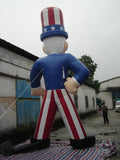 26ft (8M) Giant Inflatable Uncle Sam 02 for Holiday US Memorial Day Promotion; Not Incl. Blower