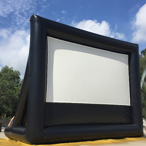 16x9ft Inflatable Movie Screen Lycra No Wrinkle Seamless Home Cinema; Not incl. Blower