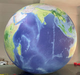 Air-Ads 8ft (2.5m) Giant Inflatable Globe Map World Balloon /Free Logo Print (PVC)