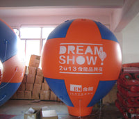 Air-Ads 6.5ft (2 Meter) Inflatable Hot Air Balloon Replica; Holiday Helium Balloons; Free Logo