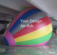 Air-Ads 10FT (3 Meter) Inflatable Hot Air Balloon Replica; Holiday Helium Balloons; Free Logo