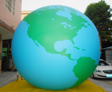 Air-Ads 5ft (1.5m) Inflatable Balloon Globe Map World Balloon /Free Logo (PVC)