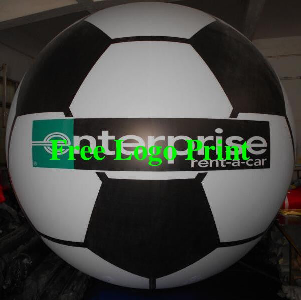 Air-Ads 11ft 3.3m Giant Inflatable Football Huge Flying Balloon Exquisite Print/Free Logo print (PVC)